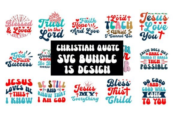 Christian SVG Bundle 15 Design: Graphics & Crafts for Branding