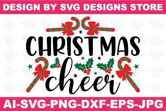 Christmas Cheer Christian SVG Design for Brand Graphics