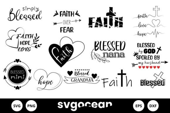 Faith Svg Bundle Jesus Christ for Graphics and Crafts