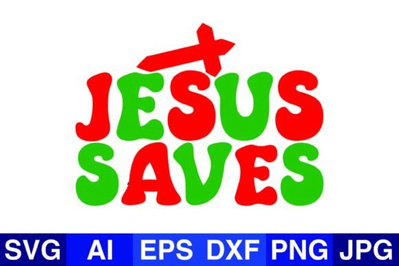 Jesus Saves Christmas SVG PNG Designs