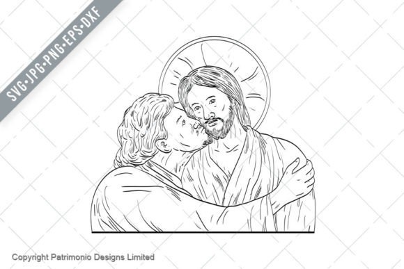 Judas Iscariot Betrayal of Jesus Drawing